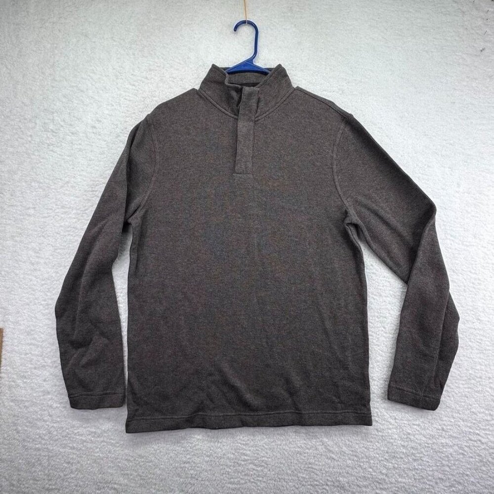 Lachlan British Inspired Sweater Adult Large Green 1/4‎ Zip Long Sleeve Mens New